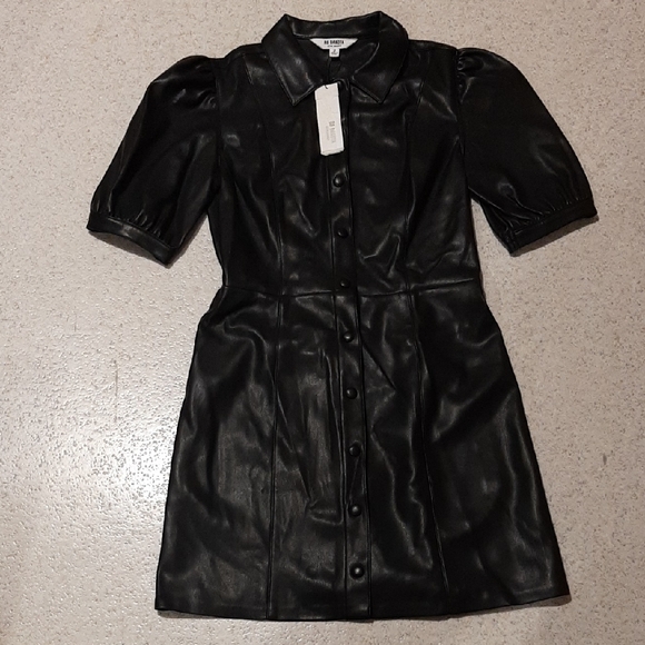 bb dakota faux leather dress Buy Steve Madden BB Dakota by Steve Madden Women Faux Leather Ruched Mini Dress, Black Online